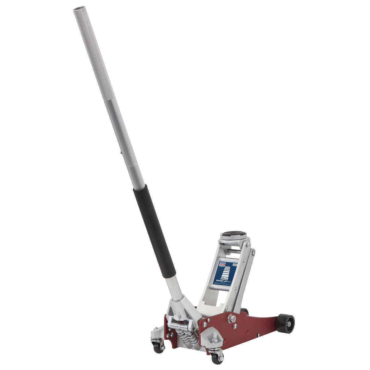 Sealey RJA1550 Premier Low Profile Aluminium Trolley Jack with Rocket Lift 1.5 Tonne