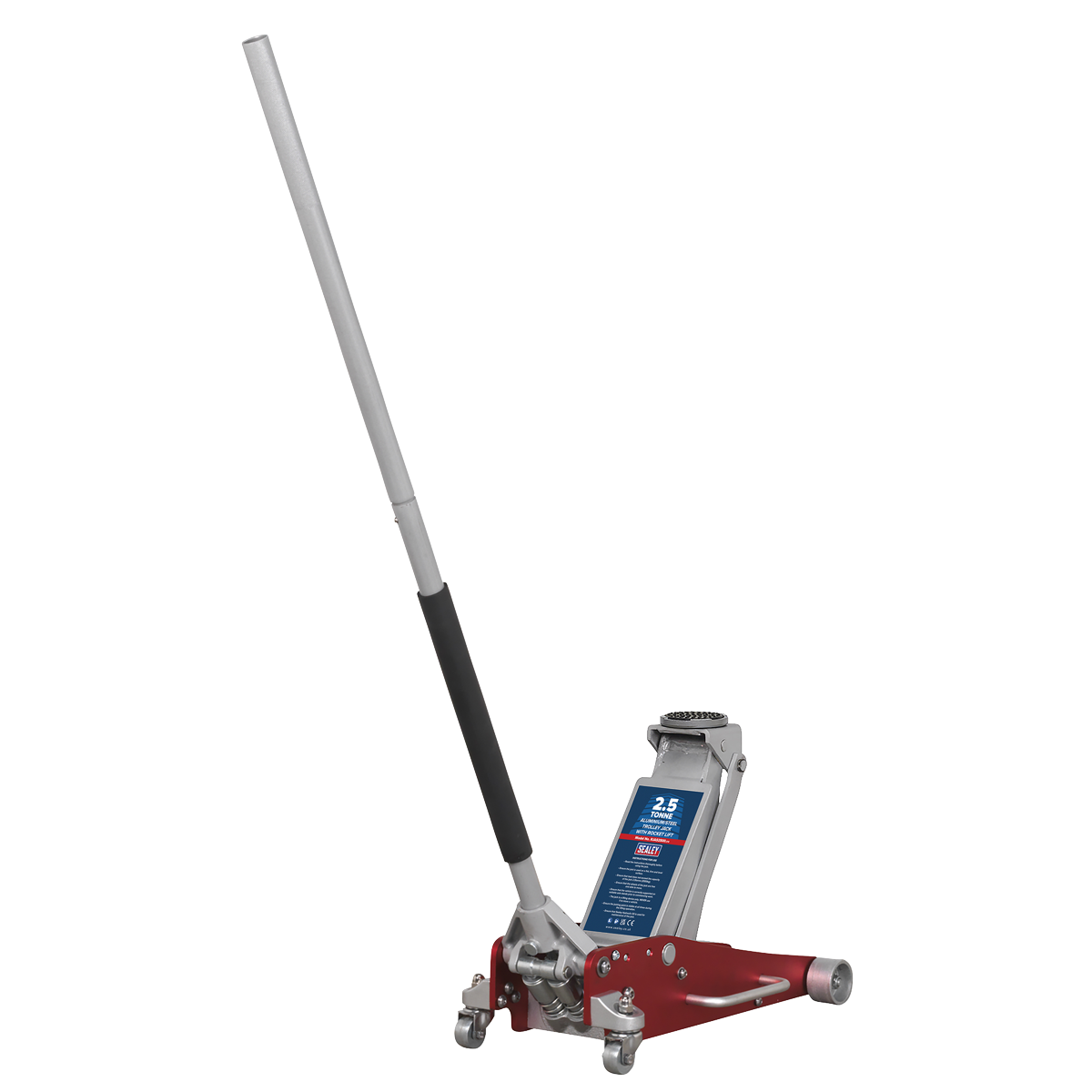 Sealey RJAS2500 Aluminium/Steel Trolley Jack with Rocket Lift 2.5 Tonne