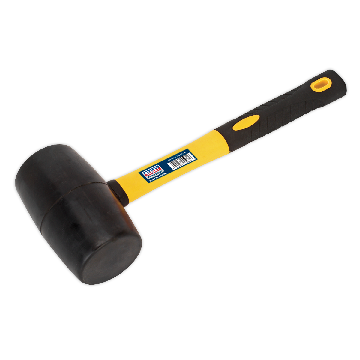 Sealey RMB200 Rubber Mallet 2lb with Fibreglass Shaft