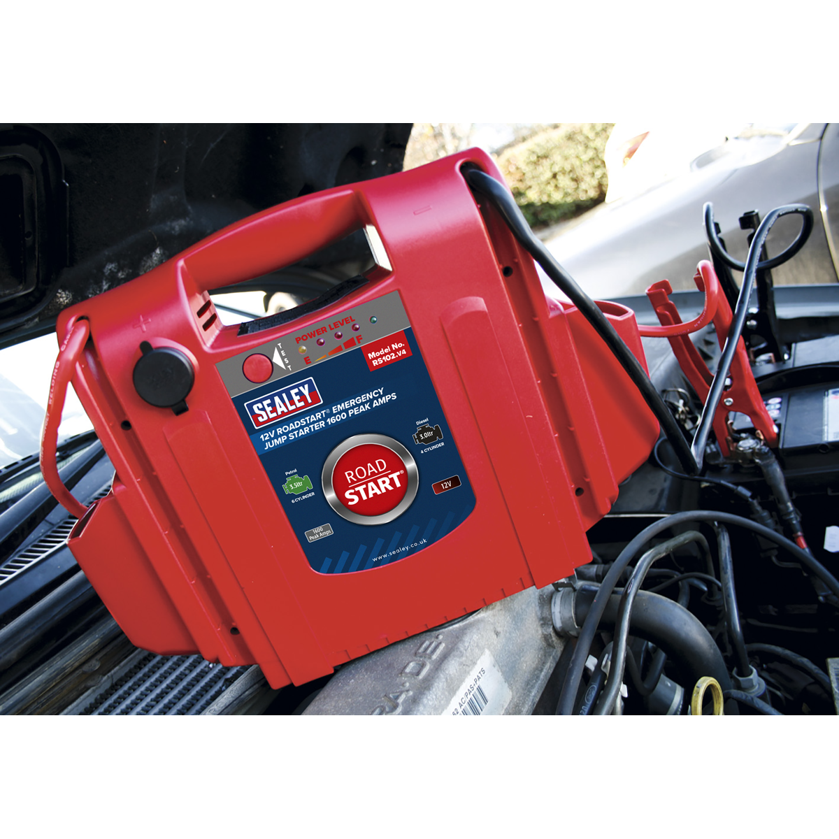 Sealey RS102 RoadStart Emergency Jump Starter 12V 1600 Peak Amps