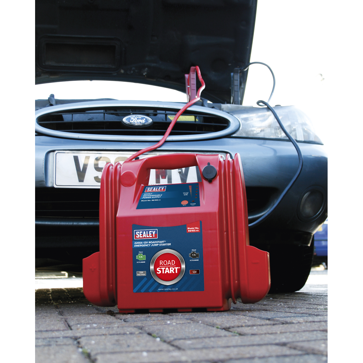 Sealey RS103 RoadStart Emergency Jump Starter 12V 3200 Peak Amps