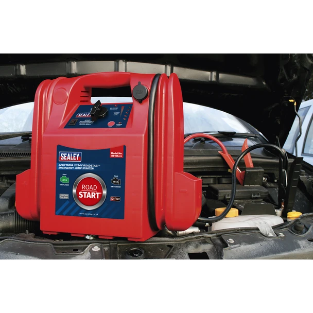 Sealey RS105 RoadStart Emergency Jump Starter 12/24V 3200/1600 Peak Amps