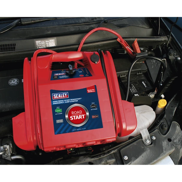 Sealey RS105 RoadStart Emergency Jump Starter 12/24V 3200/1600 Peak Amps