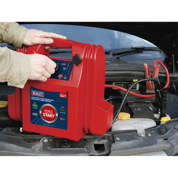 Sealey RS105 RoadStart Emergency Jump Starter 12/24V 3200/1600 Peak Amps