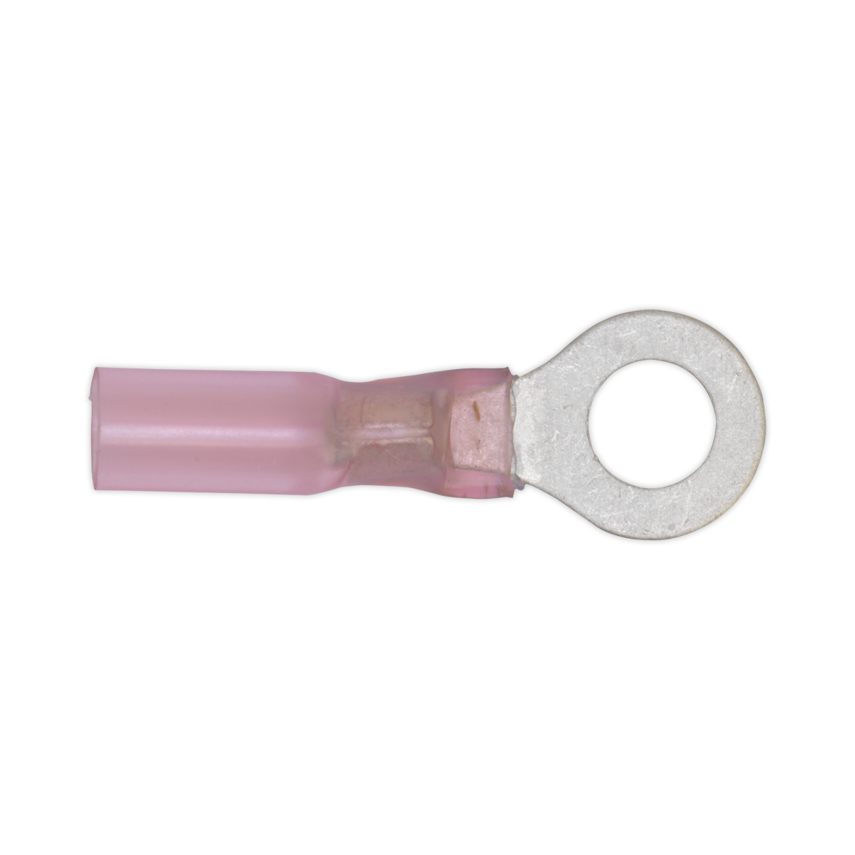 Sealey RTSR2553 Heat Shrink Ring Terminal Ø5.3mm Red Pack of 25
