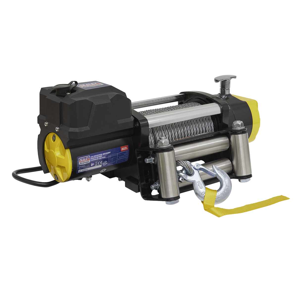 Sealey RW5675 Recovery Winch 5675kg (12500lb) Line Pull 12V Industrial