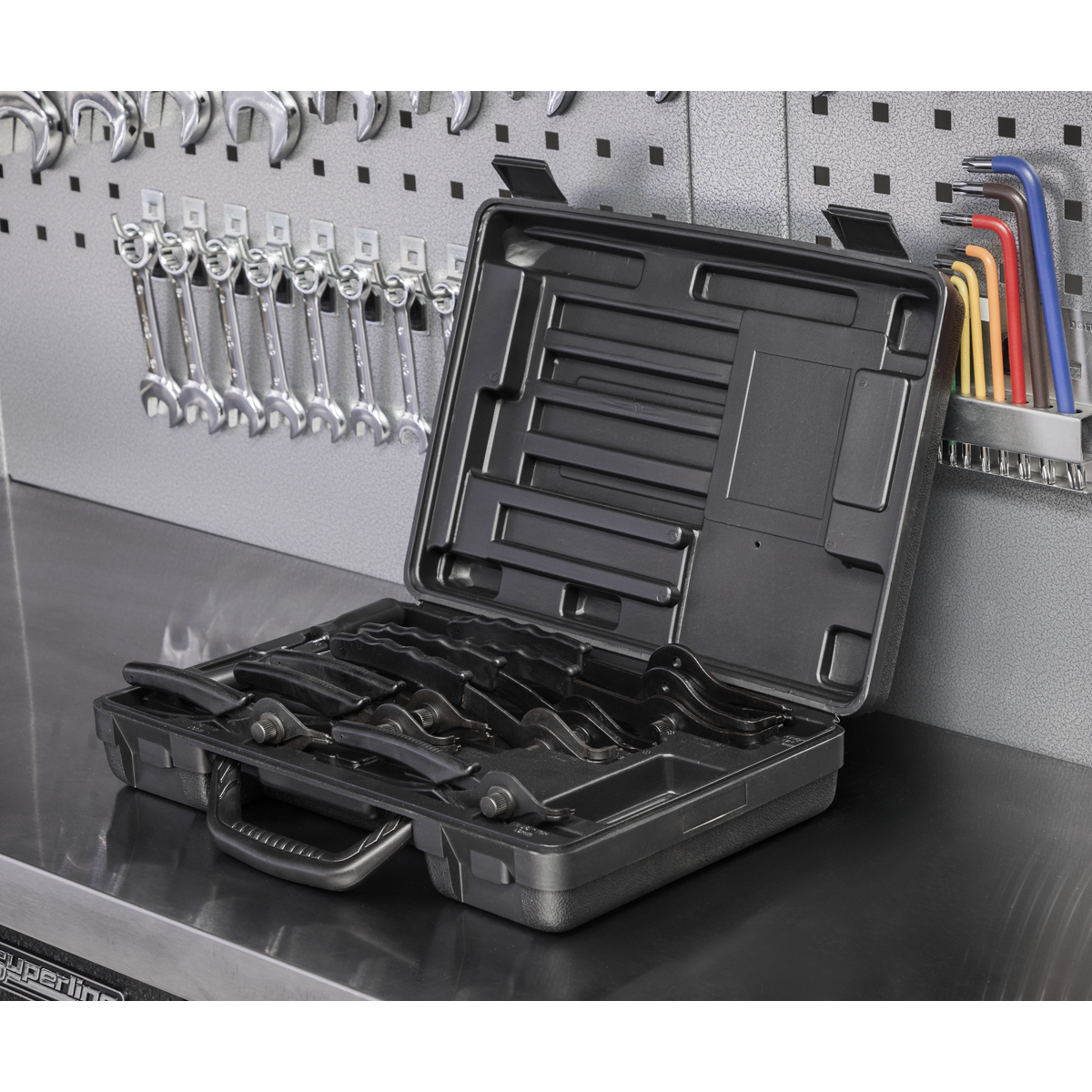 Sealey S01064 Circlip Pliers Set 10pc Internal/External