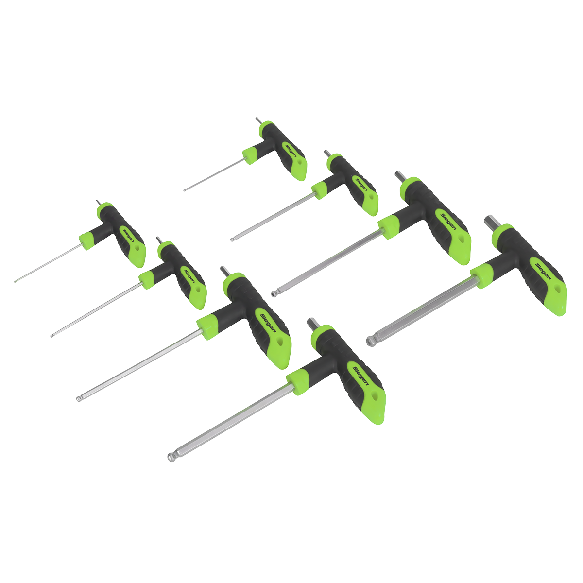 Sealey S01069 Siegen T-Handle Ball-End Hex Key Set 8pc