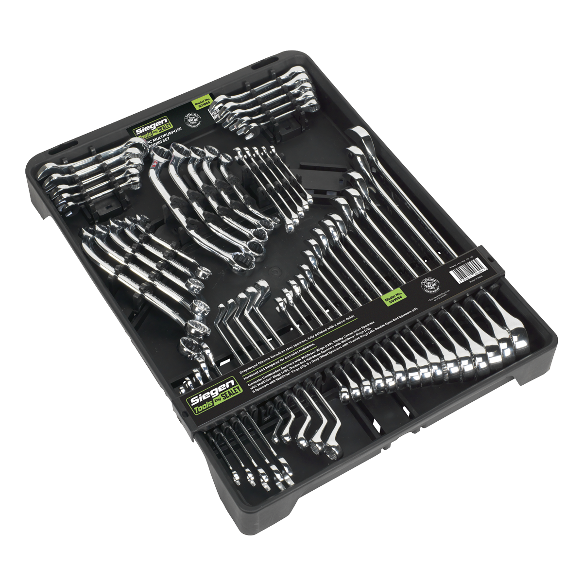 Sealey S01084 Multipurpose Spanner Set 50pc Metric