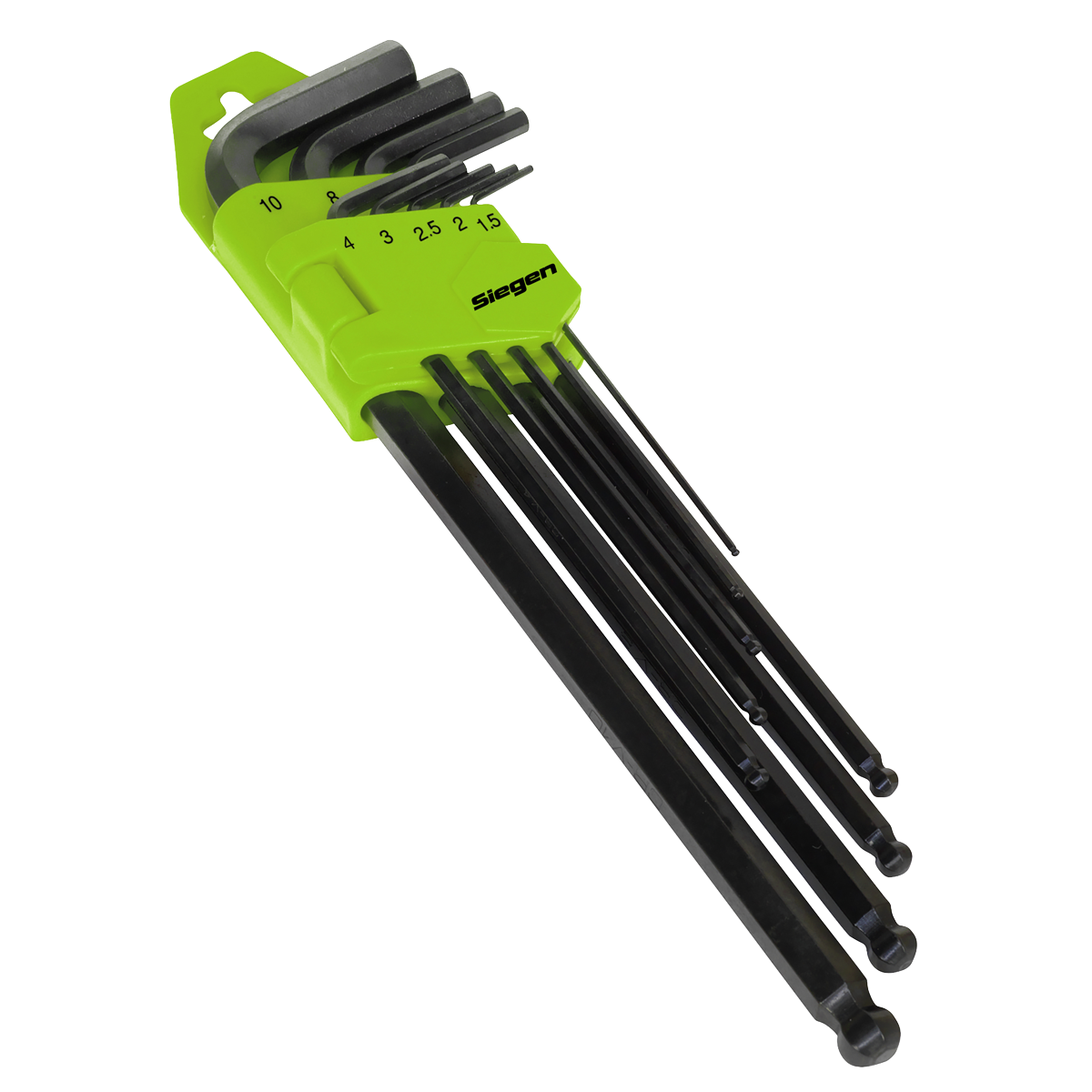 Sealey S01094 Siegen Extra-Long Ball-End Hex Key Set 9pc