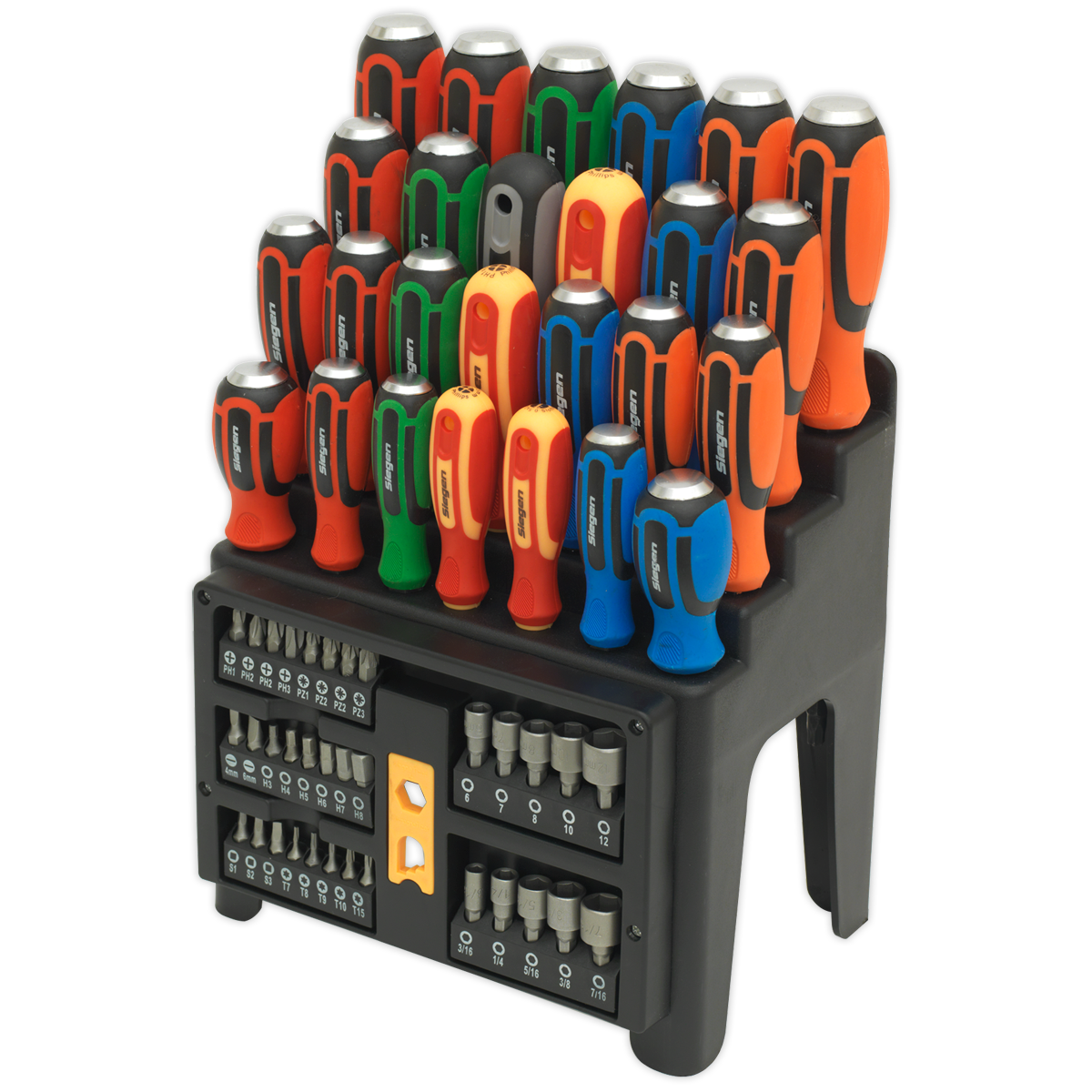 Sealey S01153 Hammer-Thru Screwdriver, Bit & Nut Driver Set 61pc