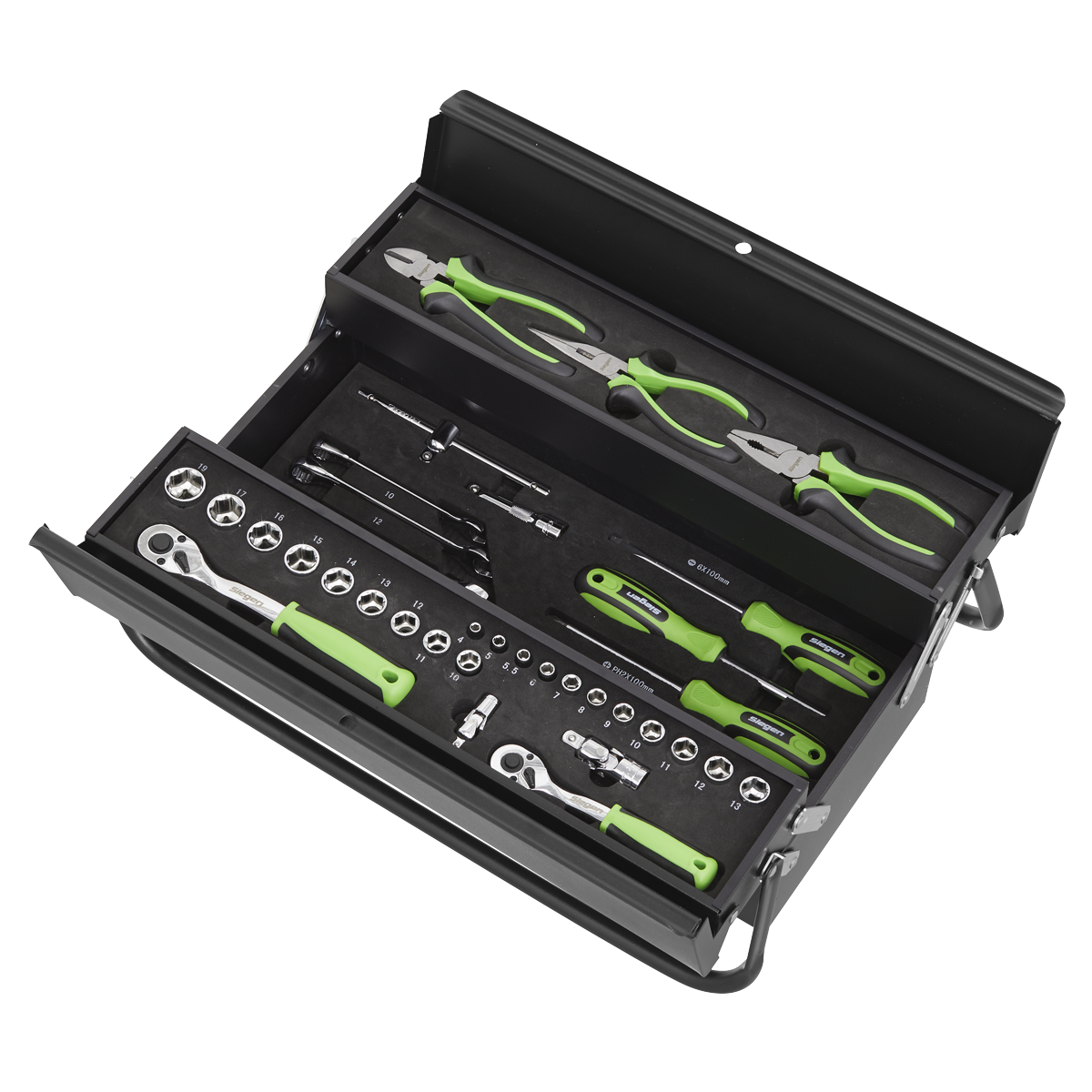 Sealey S01215 Cantilever Toolbox with Tool Kit 70pc