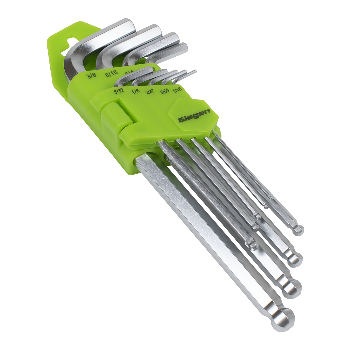 Sealey S01261 Siegen Imperial Long Ball-End Hex Key Set 9pc