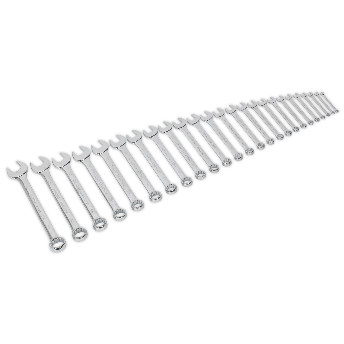 Sealey S0564 Combination Spanner Set 25pc Metric