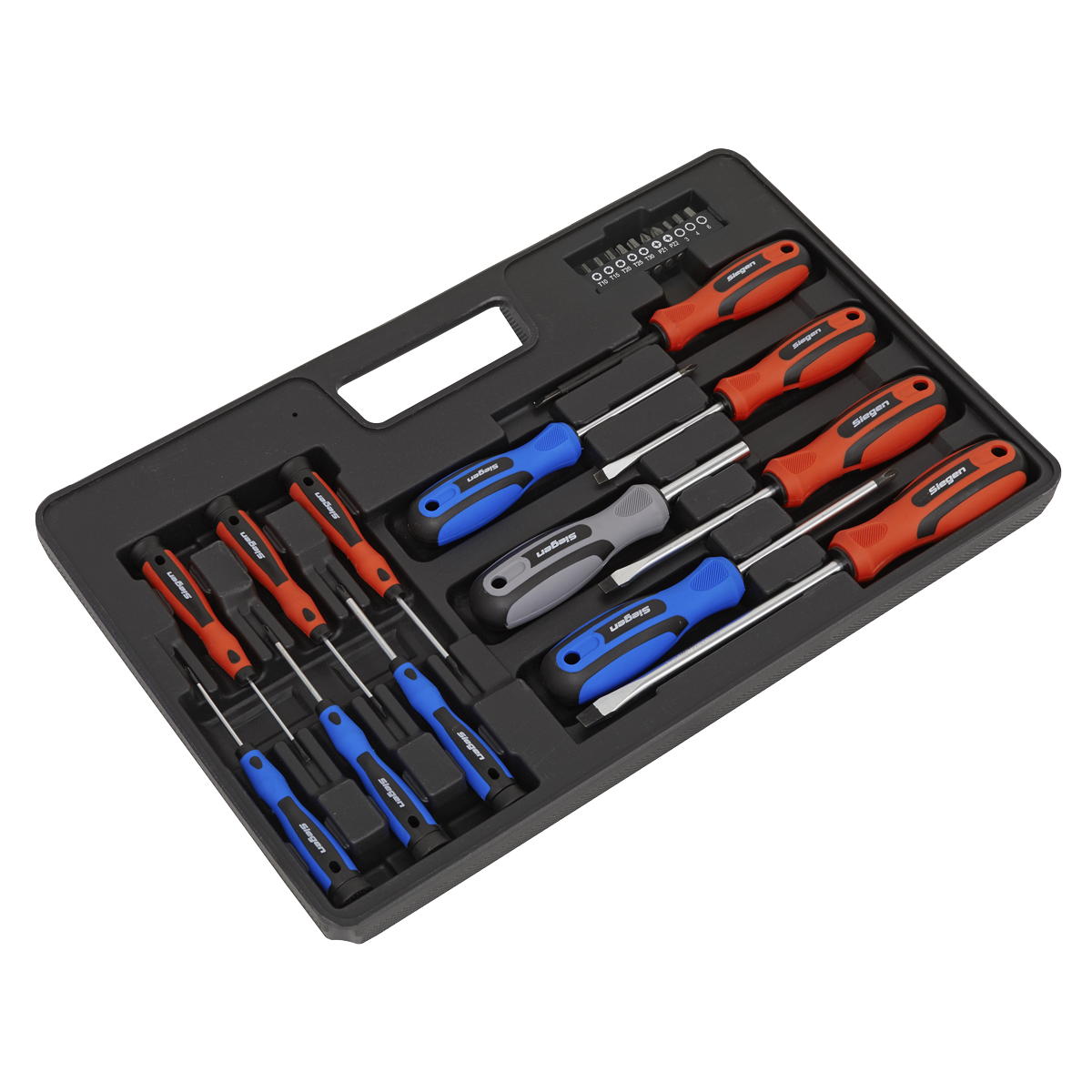Sealey S0598 Soft Grip Screwdriver & Bit Set 23pc