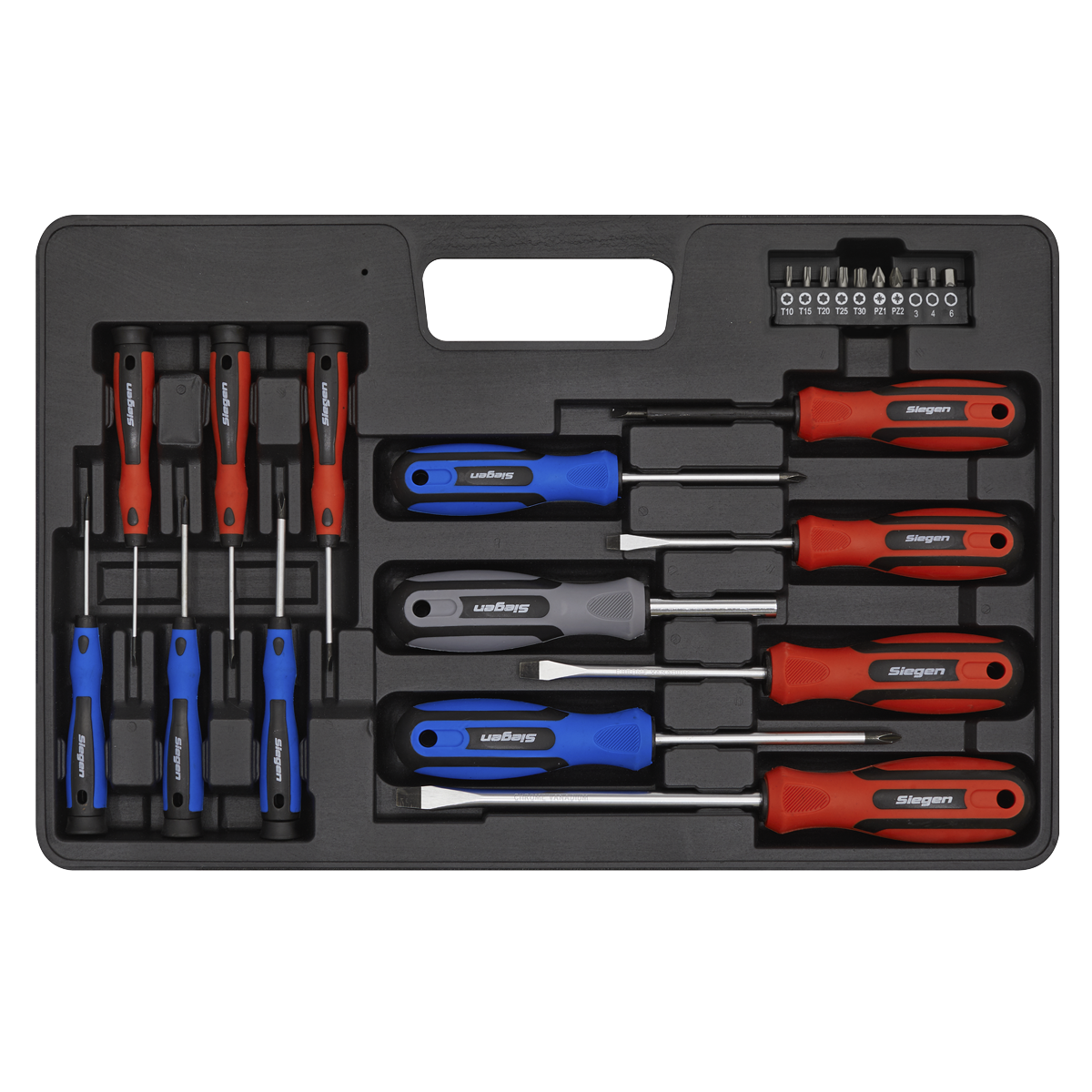 Sealey S0598 Soft Grip Screwdriver & Bit Set 23pc