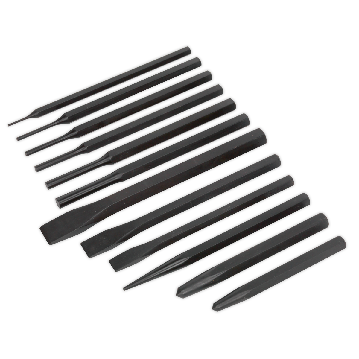 Sealey S0802 Punch & Chisel Set 12pc