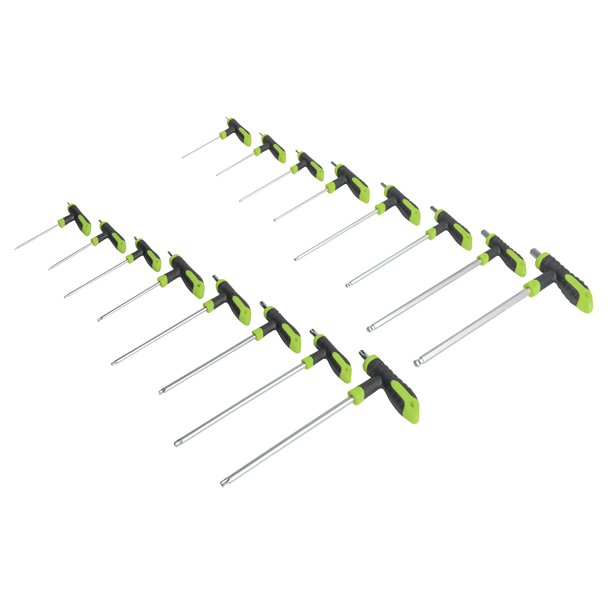Sealey S0916 T-Handle TRX-Star & Hex Key Set 16pc