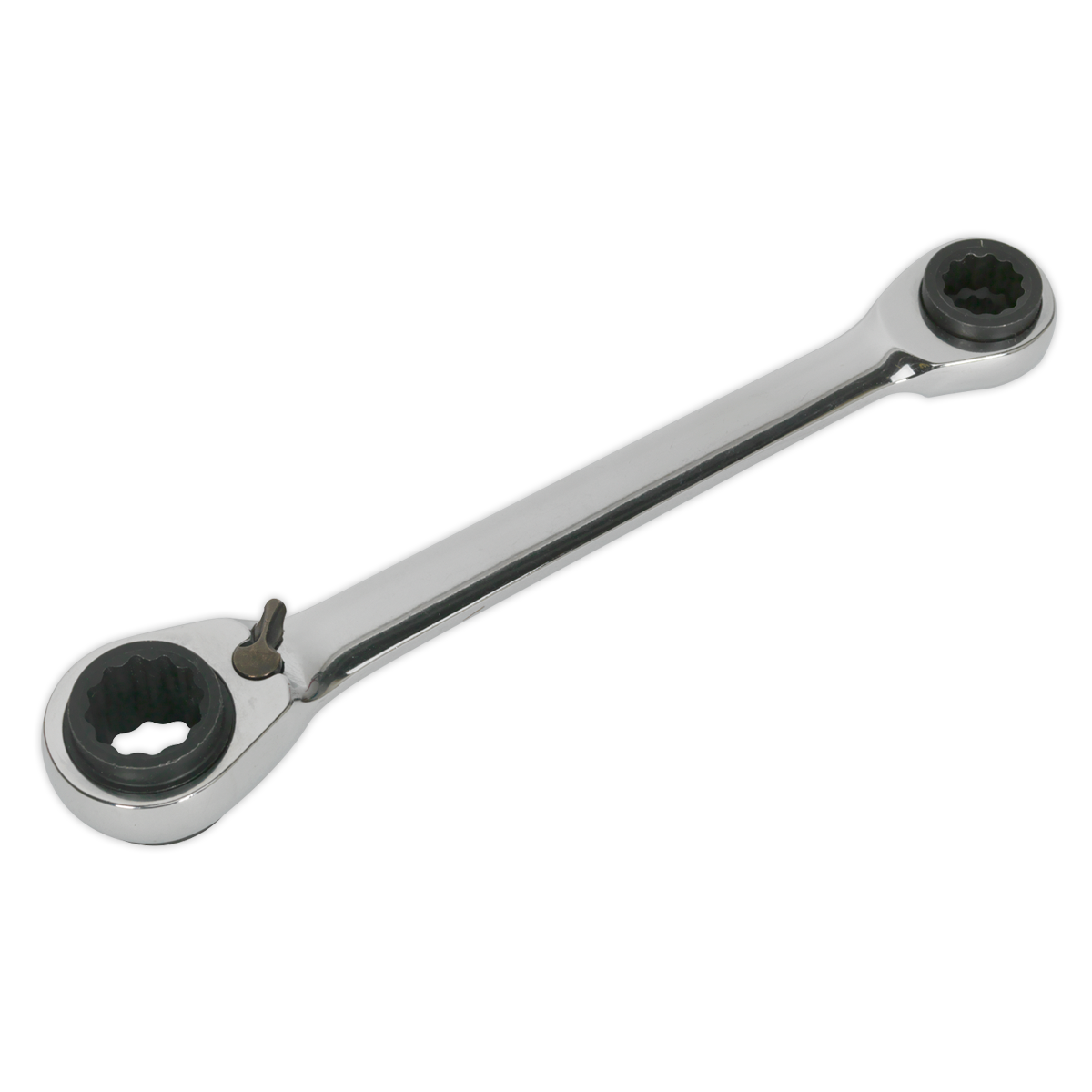 Sealey S0983 Ratchet Ring Spanner 4-in-1 Reversible Metric