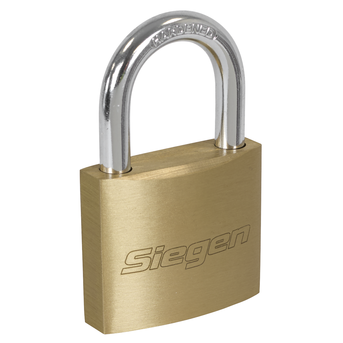 Sealey S0992 Siegen Brass Body Padlock with Brass Cylinder Keyed Alike - Pack of 4