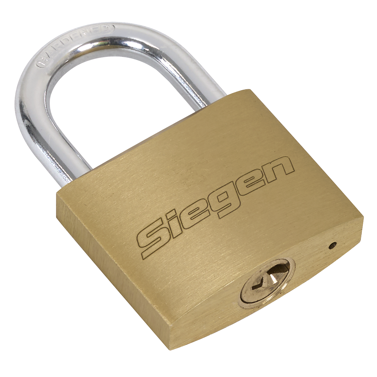 Sealey S0992 Siegen Brass Body Padlock with Brass Cylinder Keyed Alike - Pack of 4