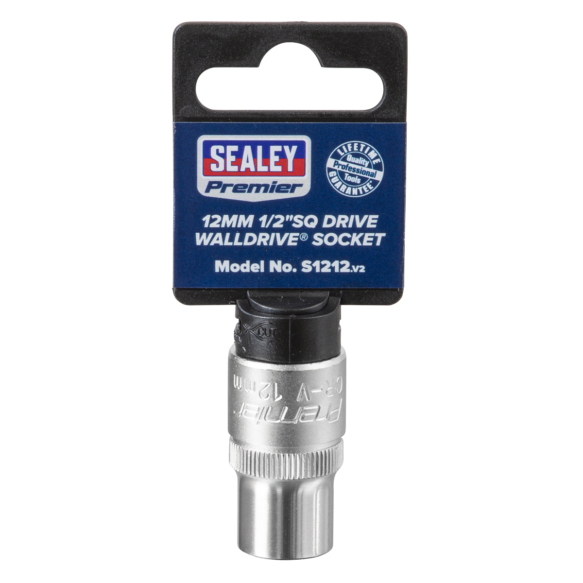 Sealey S1212 WallDrive® Socket 12mm 1/2"Sq Drive