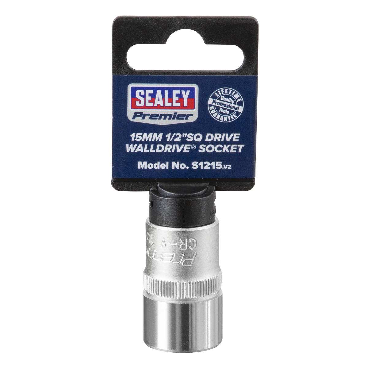 Sealey S1215 WallDrive® Socket 15mm 1/2"Sq Drive