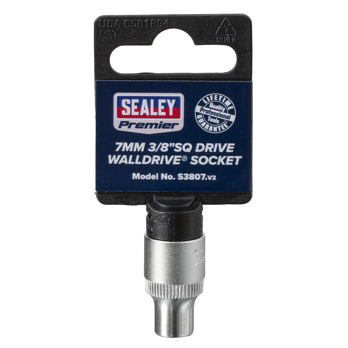 Sealey S3807 WallDrive® Socket 7mm 3/8"Sq Drive