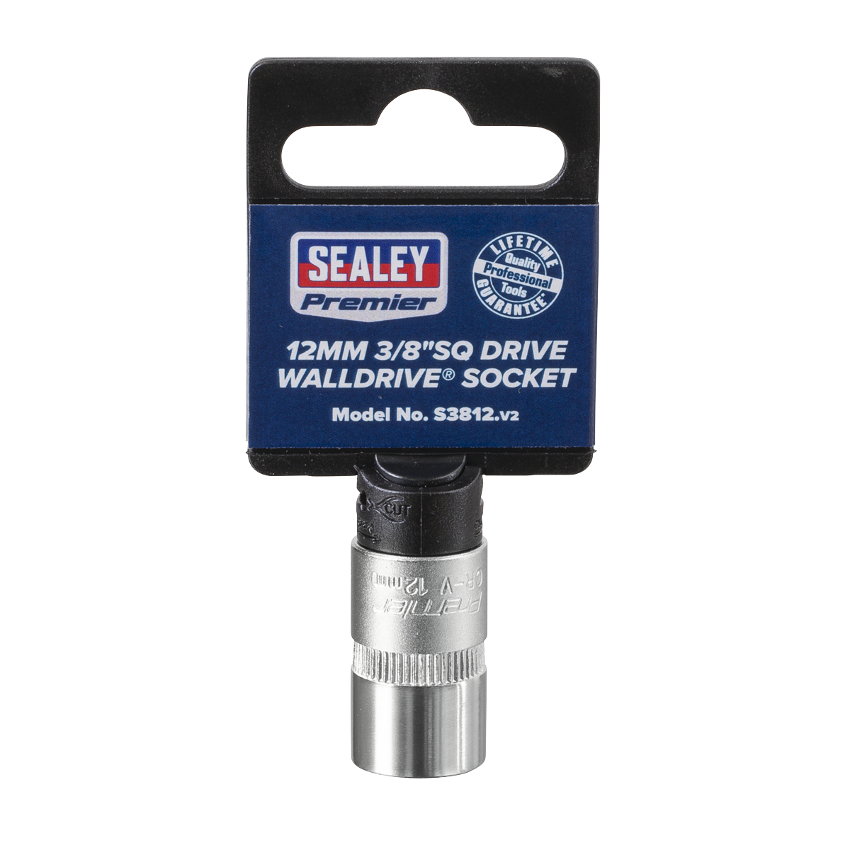 Sealey S3812 WallDrive® Socket 12mm 3/8"Sq Drive