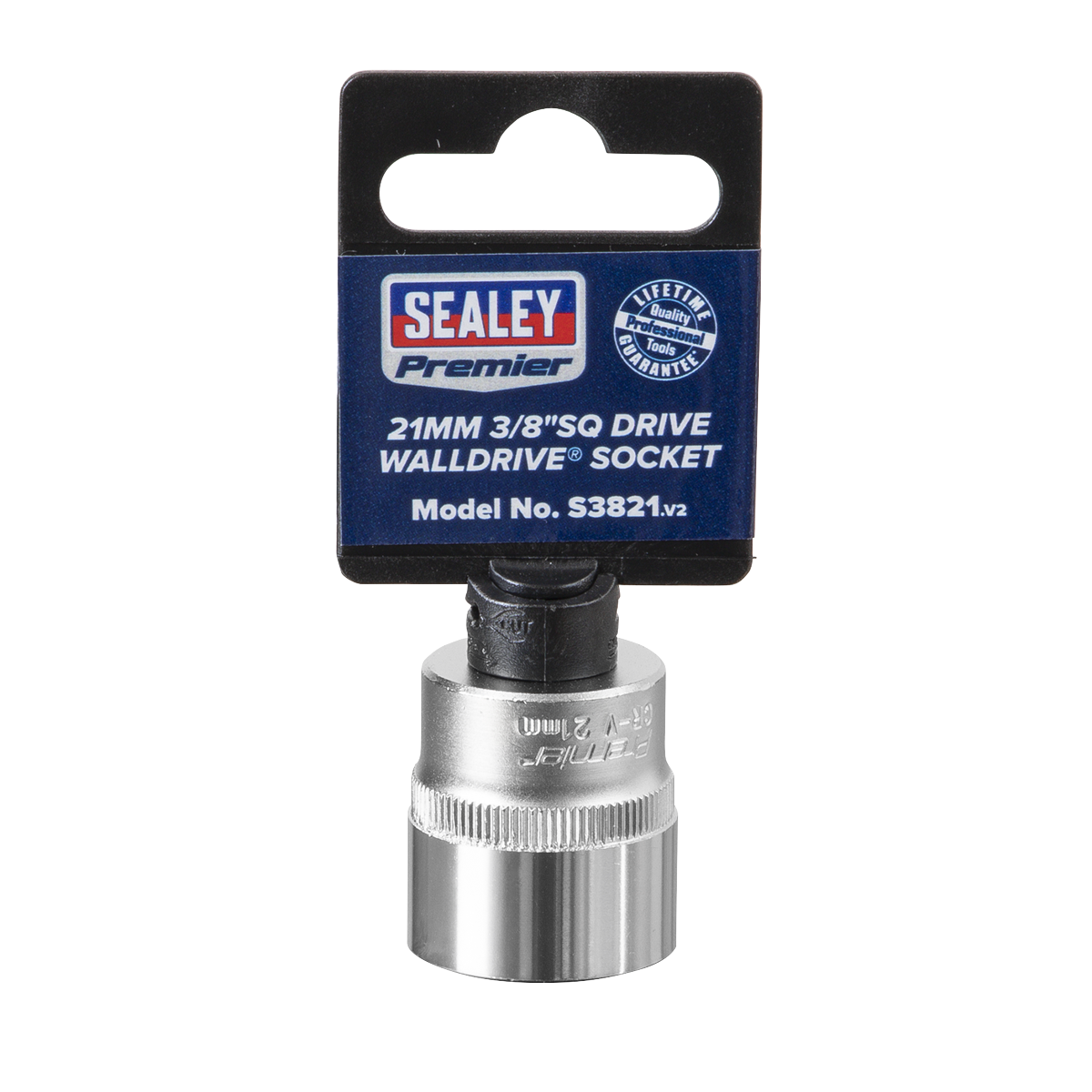 Sealey S3821 WallDrive® Socket 21mm 3/8"Sq Drive