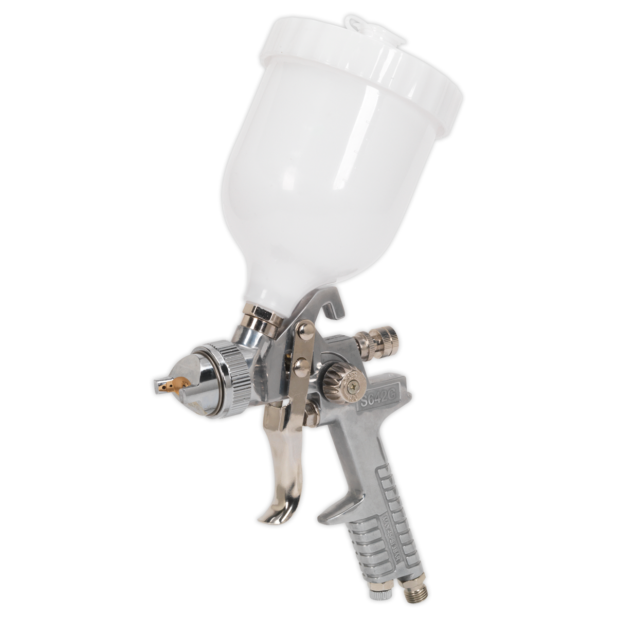 Sealey S642G Spray Gun Gravity Feed 1.8mm Set-Up