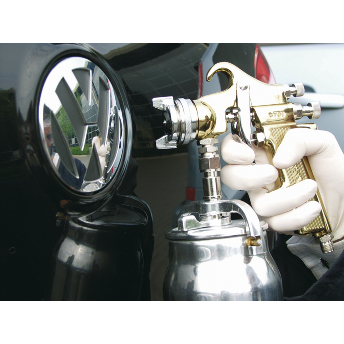 Sealey S701 Spray Gun Professional Suction Feed 1.8mm Set-Up