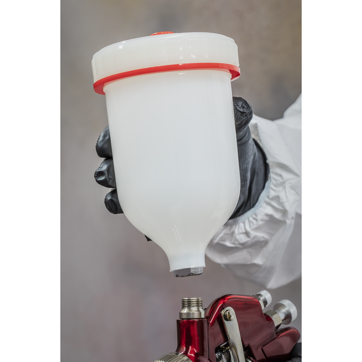 Sealey S714G Gravity Feed Spray Gun 1.4mm Set-Up