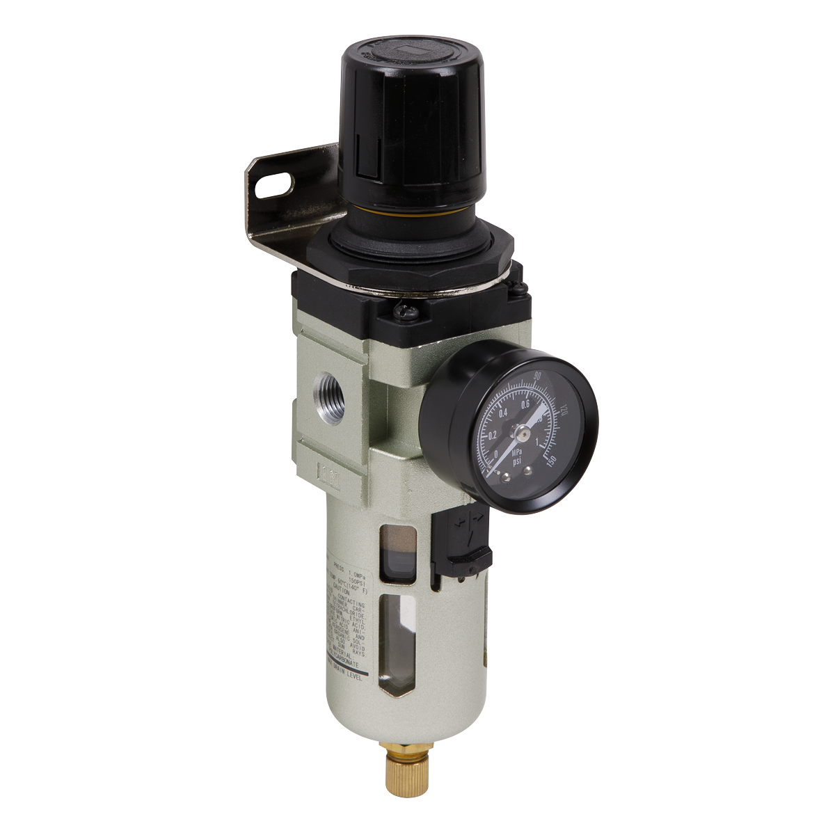 Sealey SA106FR Air Filter/Regulator Max Airflow 70cfm