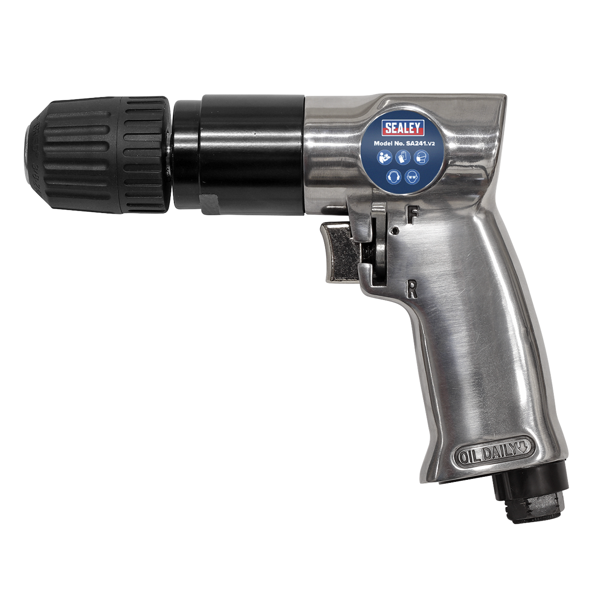 Sealey SA241 Air Drill 10mm Reversible with Keyless Chuck