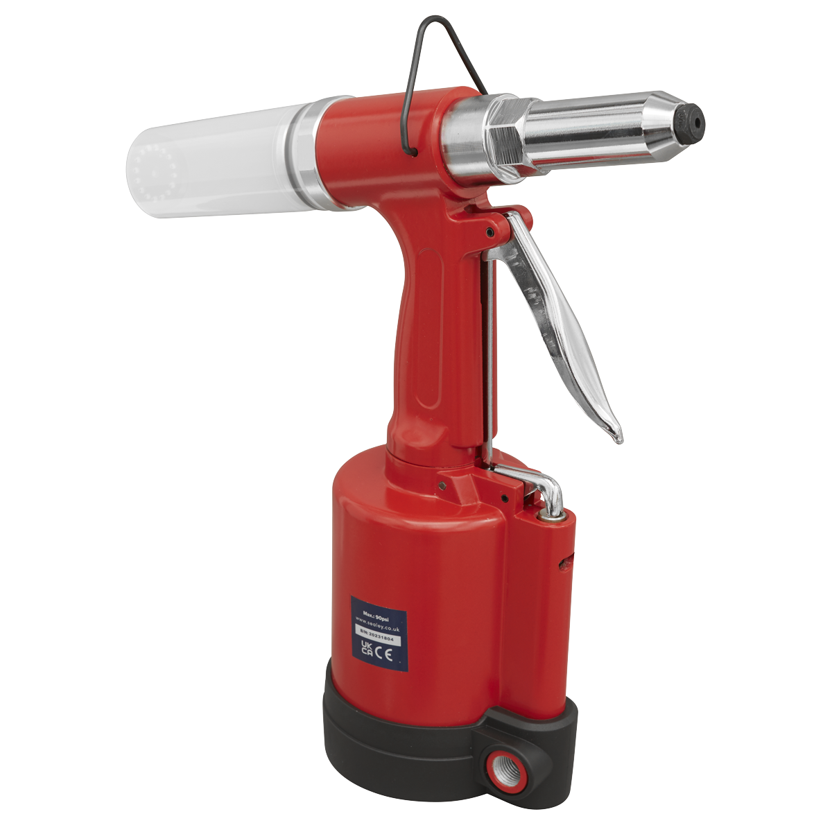 Sealey SA31 Air/Hydraulic Riveter 3/16" Steel Aluminium & Stainless Steel Rivets