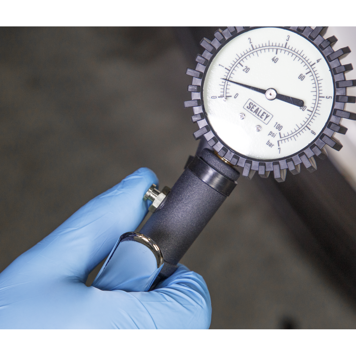 Sealey SA399 Tyre Inflator with Clip-On Connector