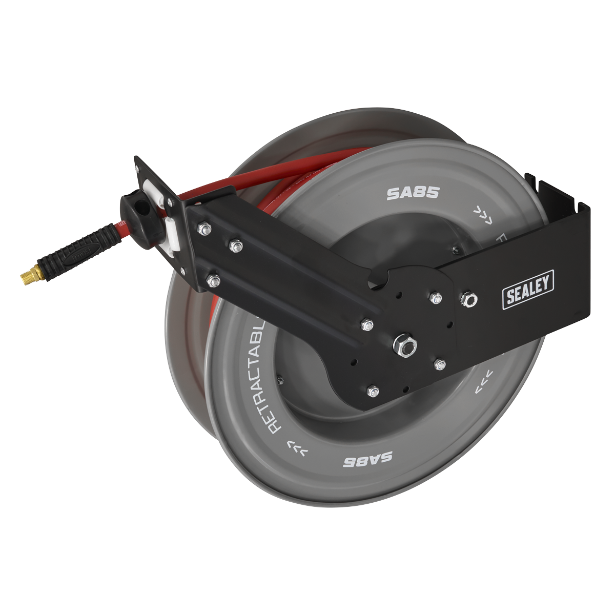 Sealey SA85 20m Retractable Rubber Air Hose with Steel Reel 10mm ID