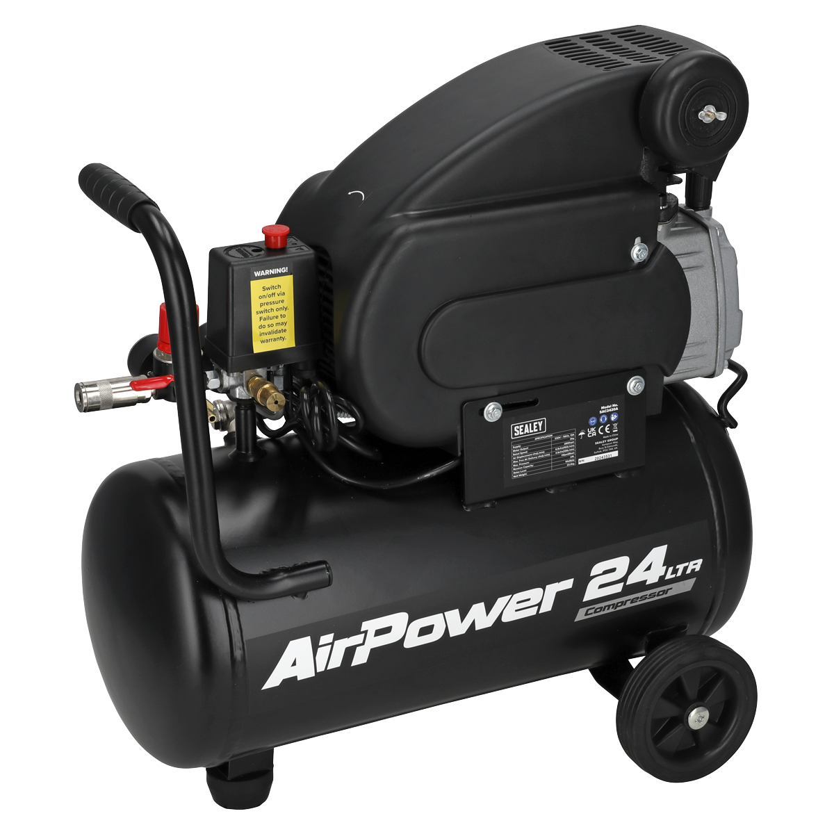 Sealey SAC2420A 24L Direct Drive Air Compressor 2hp