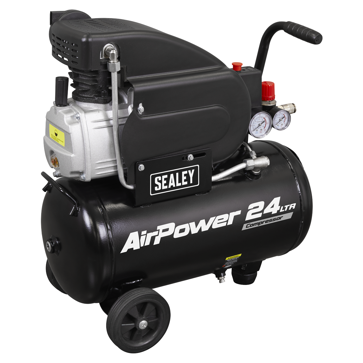 Sealey SAC2420APK 24L Direct Drive Air Compressor 2hp with 4pc Air Accessory Kit
