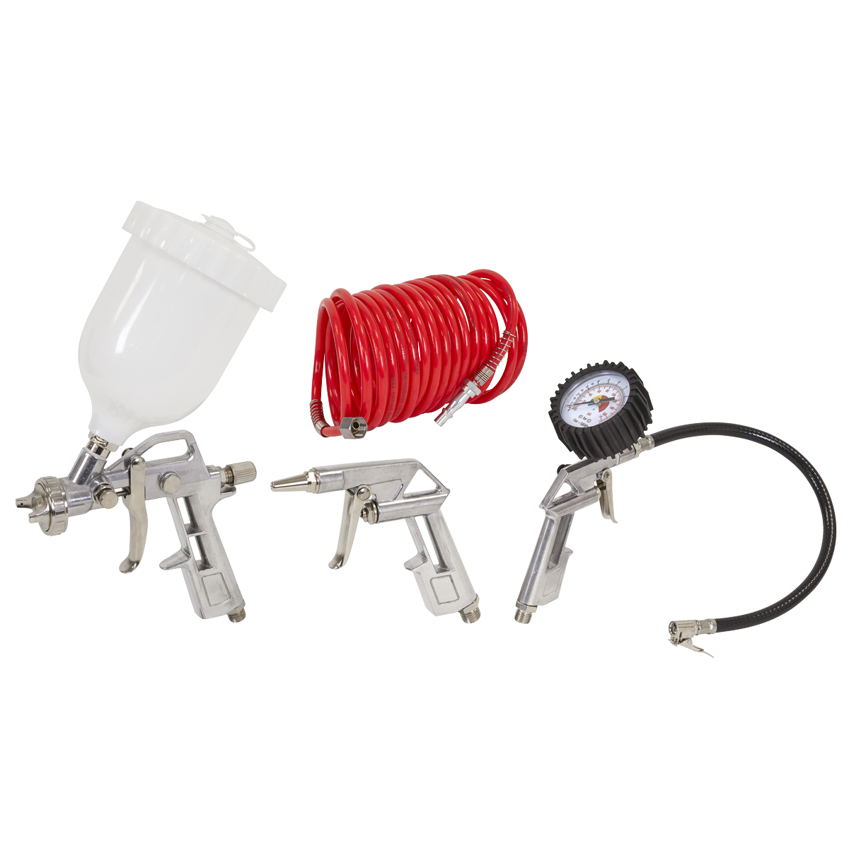 Sealey SAC2420APK 24L Direct Drive Air Compressor 2hp with 4pc Air Accessory Kit