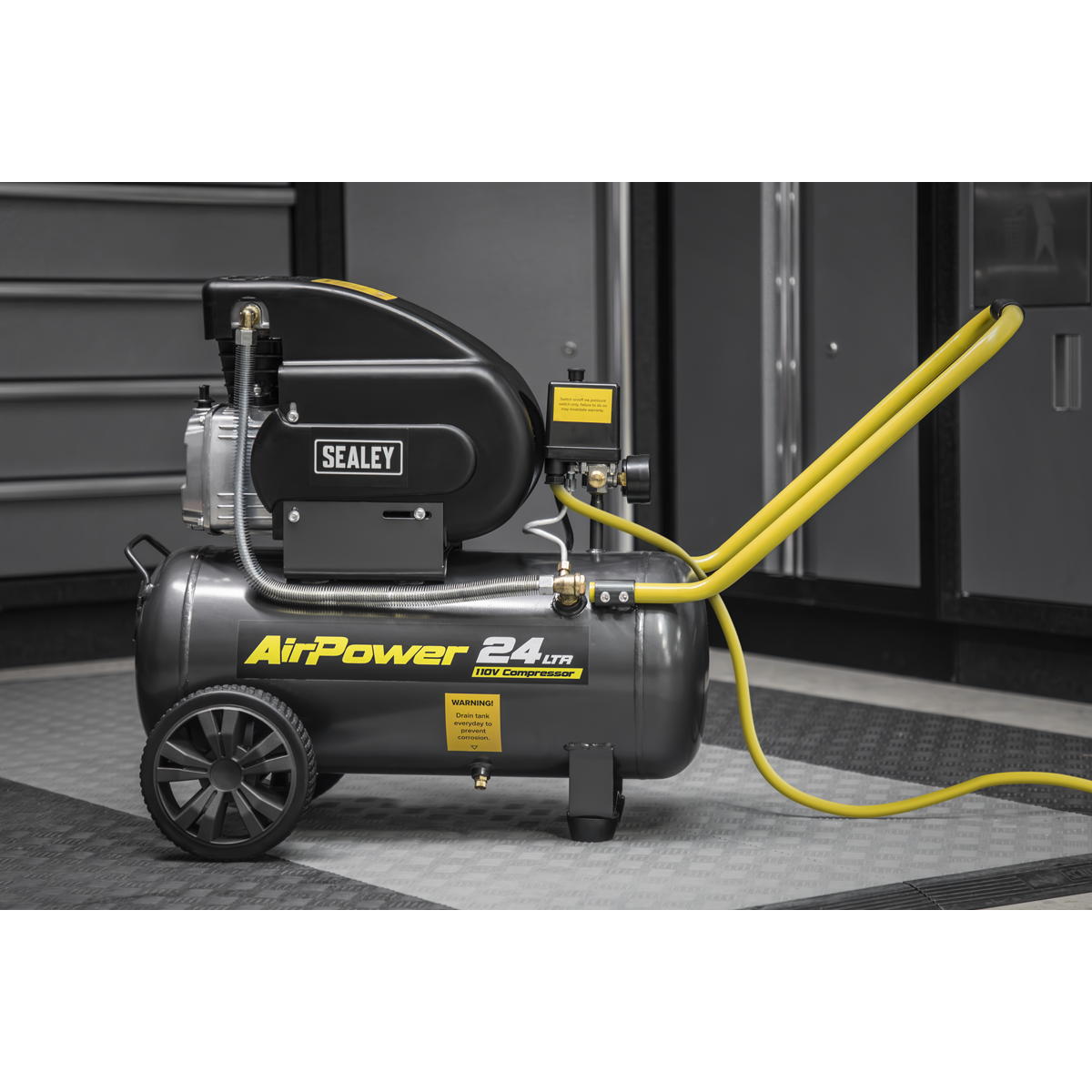 Sealey SAC2420E110V 24L Direct Drive Air Compressor 2hp 110V