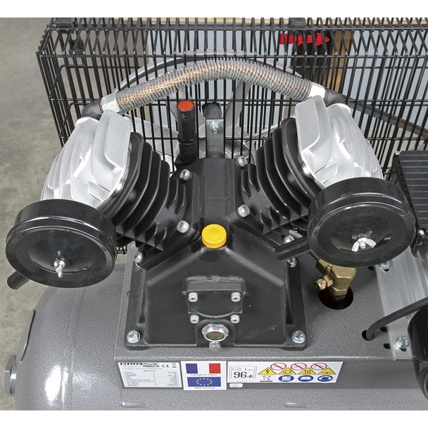 Sealey SAC3203B3PH Premier 200L Belt Drive Air Compressor with Front Control Panel
