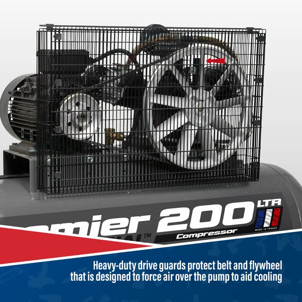 Sealey SAC32055B Air Compressor 200L Belt Drive 5.5hp 3ph
