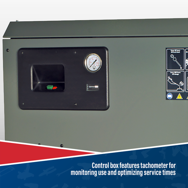 Sealey SAC72775BLN Compressor 270L Belt Drive 7.5hp 3ph 2-Stage with Cast Cylinders Low Noise