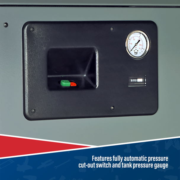 Sealey SAC72775BLN Compressor 270L Belt Drive 7.5hp 3ph 2-Stage with Cast Cylinders Low Noise