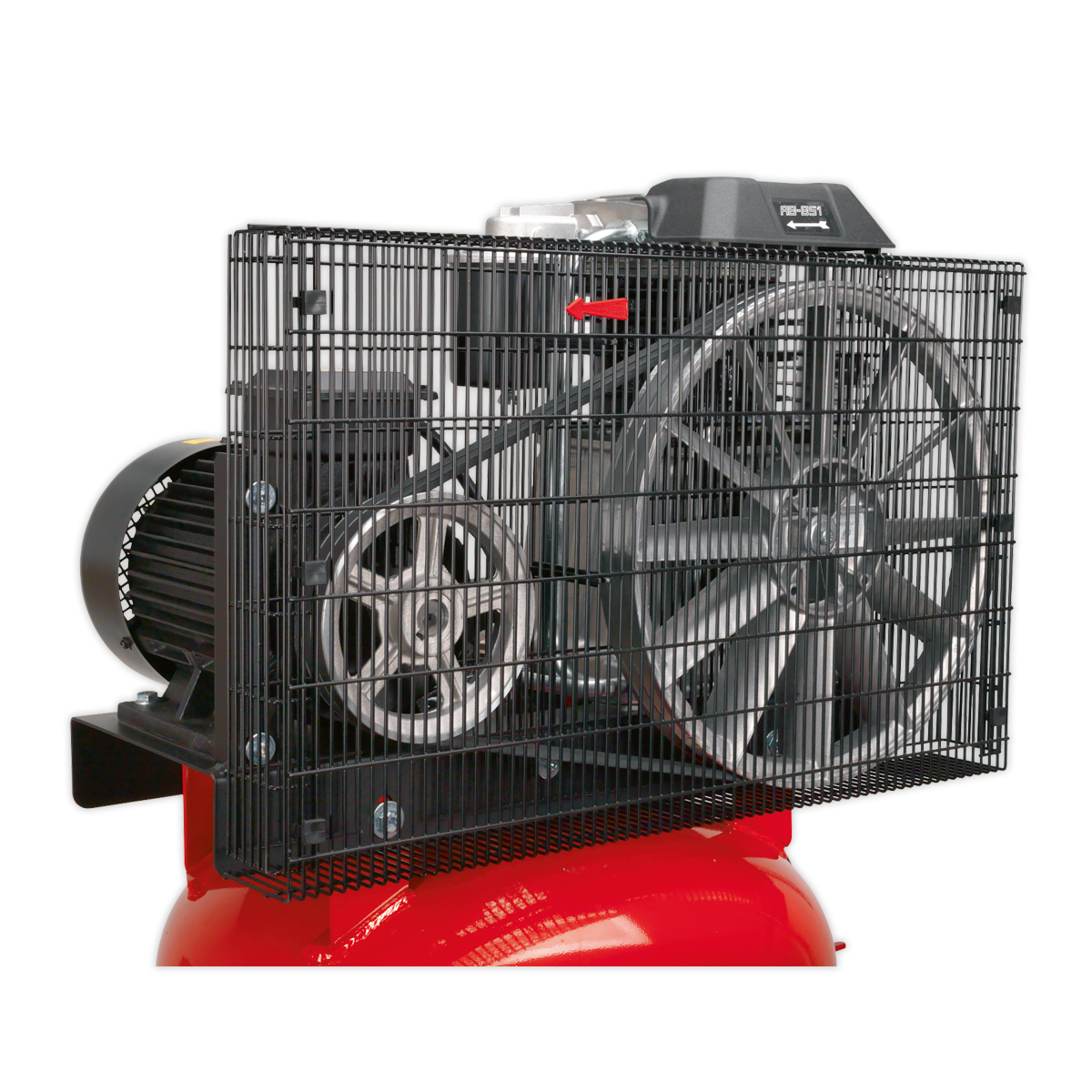 Sealey SACV52775B Air Compressor 270L Vertical Belt Drive 7.5hp 3ph 2-Stage with Cast Cylinders