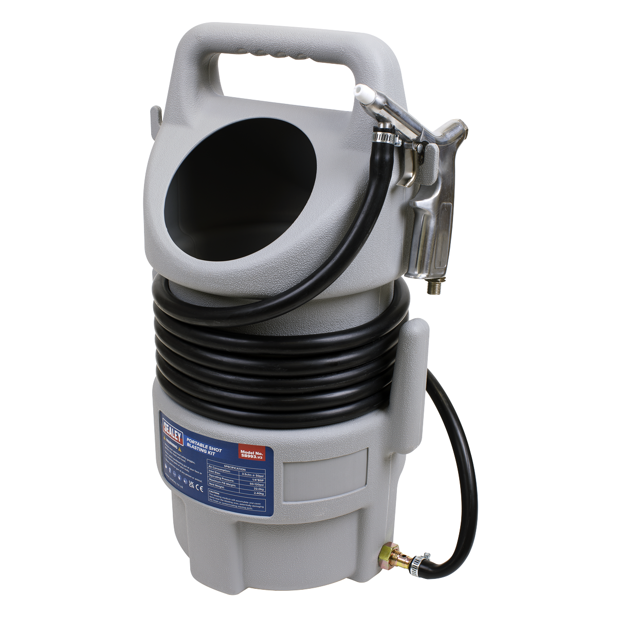 Sealey SB993 Shot Blasting Kit 22kg Capacity