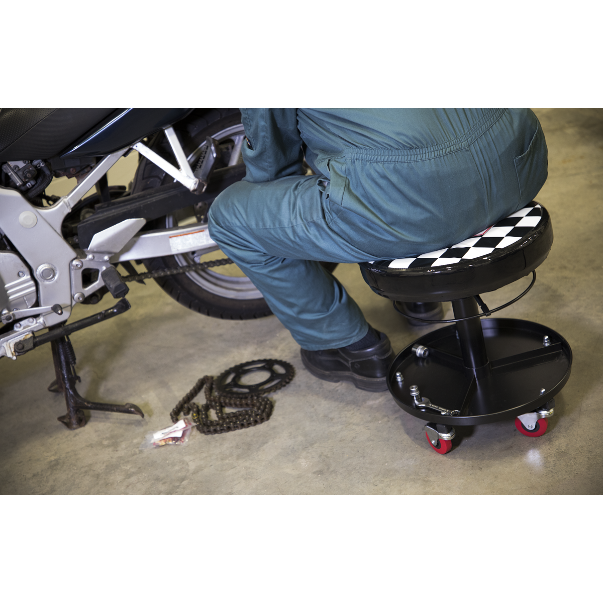 Sealey SCR15 Pneumatic Mechanic's Seat