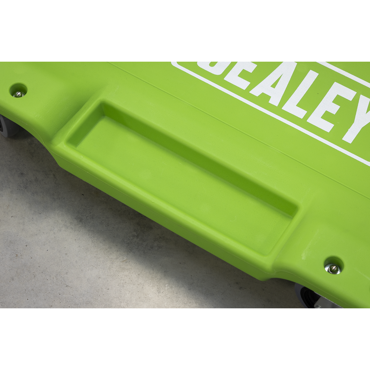 Sealey SCR80HV Composite Creeper with 6 Wheels - Hi-Vis Green